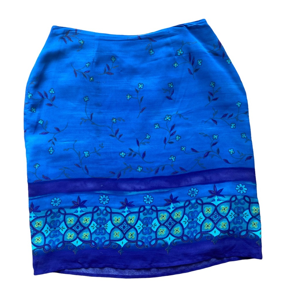 Casual Corner Women’s Skirt Size 8 Purple/Blue/Green